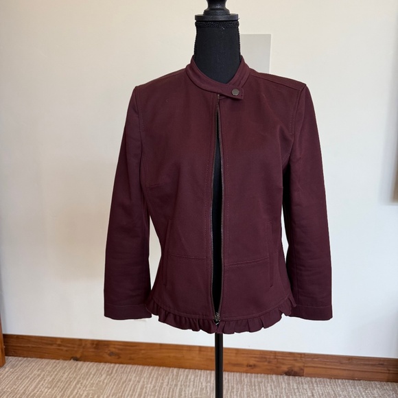 Ann Taylor Ruffled Bottom Jacket - Picture 1 of 5